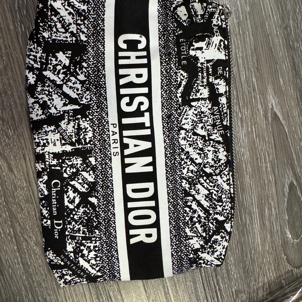 Dior Monochrome Graphic Pouch gift with purchase item